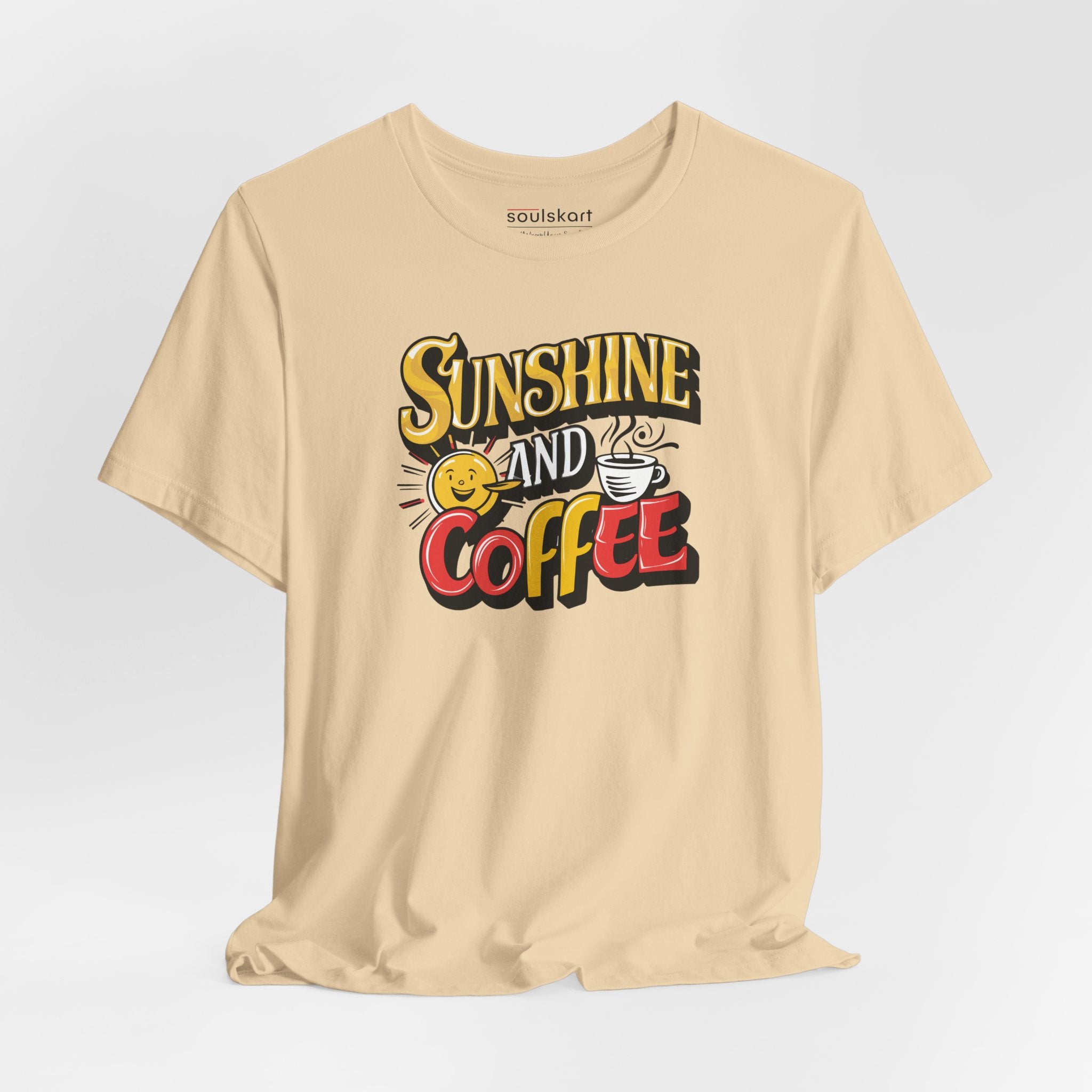 Sunshine and Coffee Tee — Sand — main product image