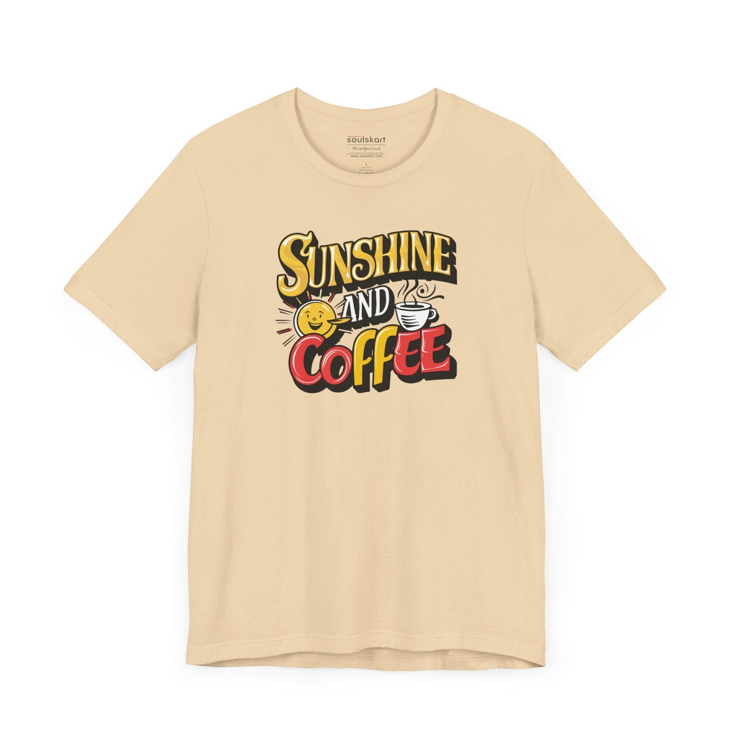 Sunshine and Coffee Tee — Sand — product photo 2