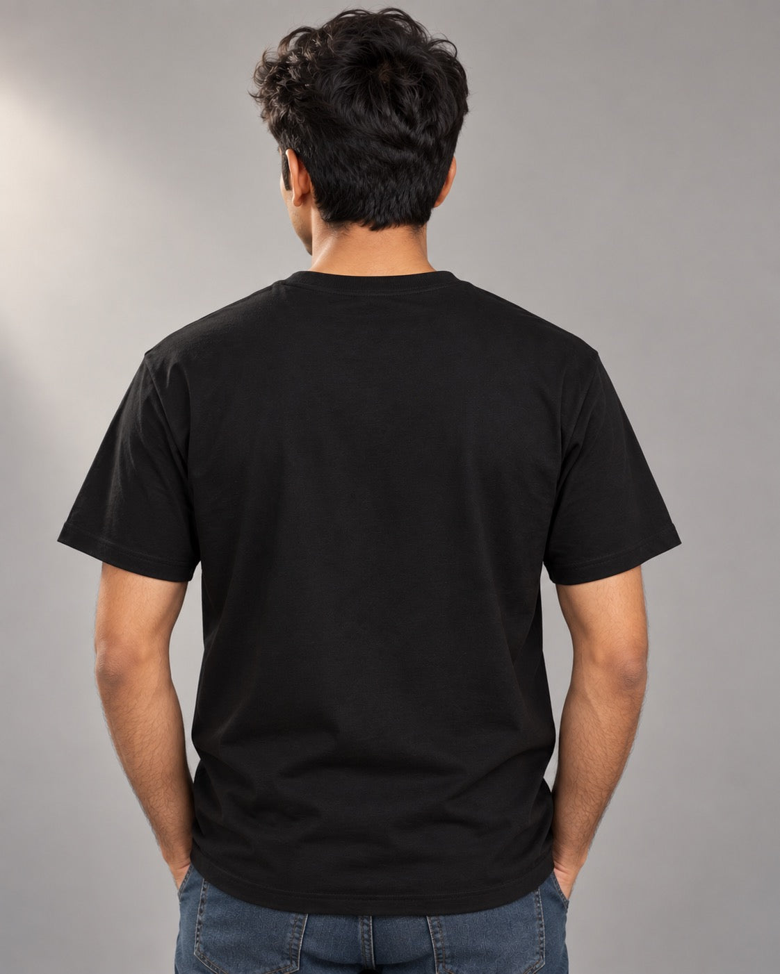Superpower? Beer T-Shirt, on-model plain back
