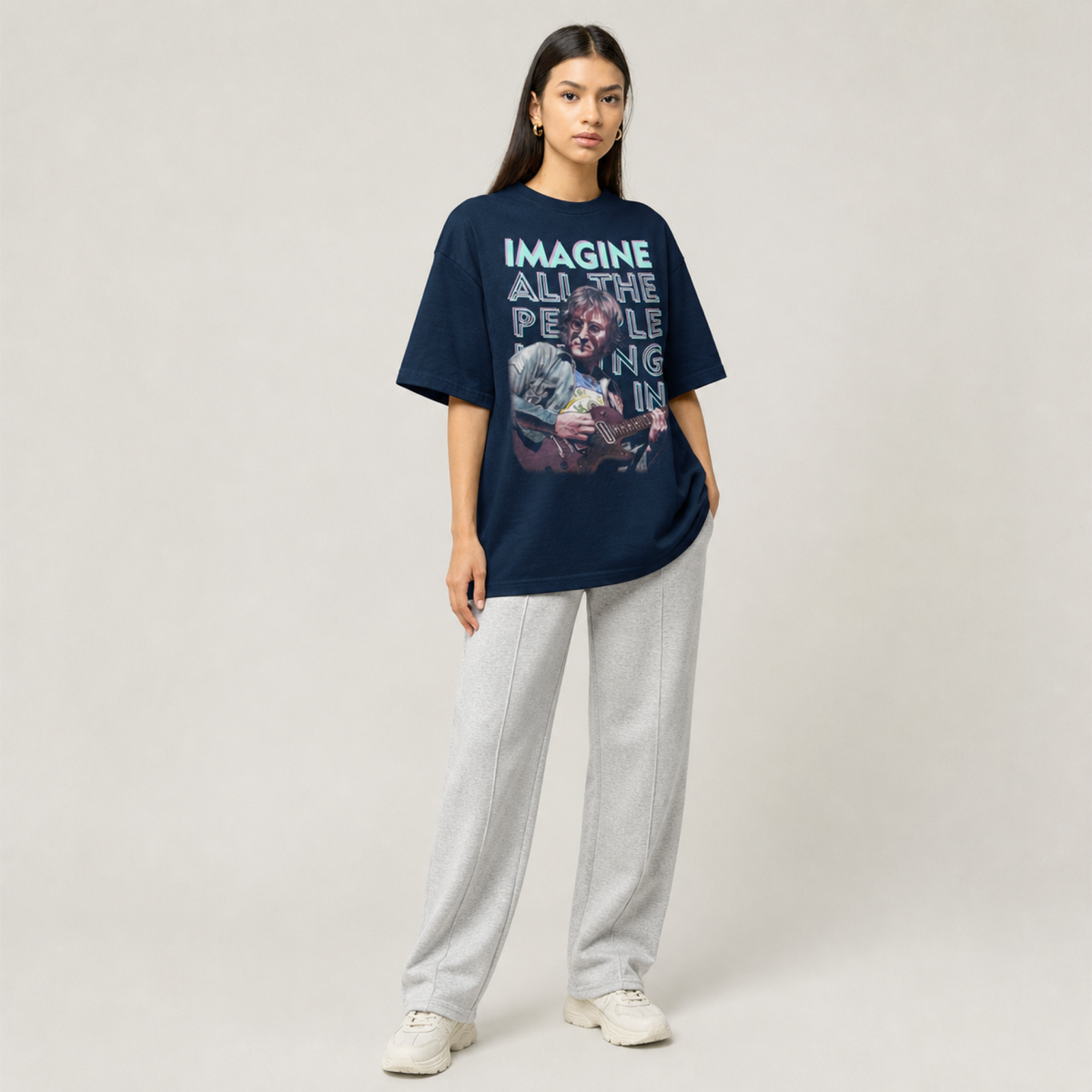 The Beatles Imagine Oversized T-Shirt