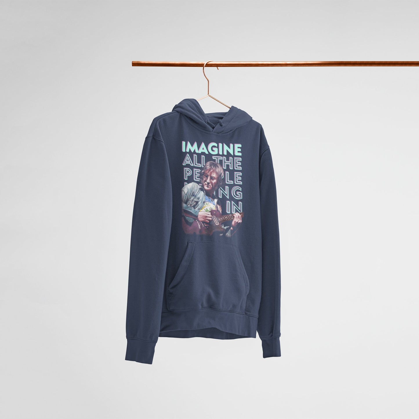 The Beatles Unisex Navy Blue Hoodie — main product image