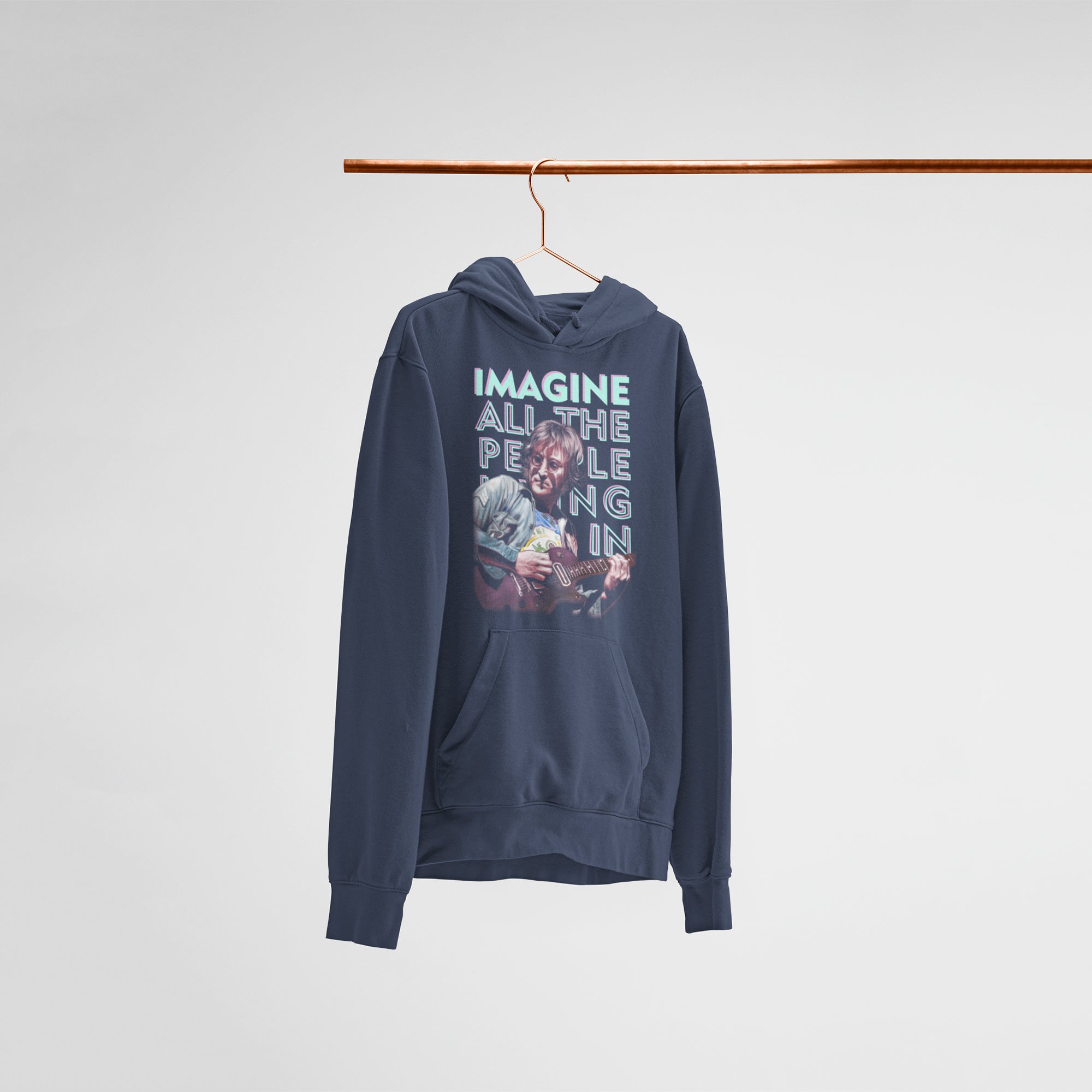 The Beatles Unisex Navy Blue Hoodie — main product image