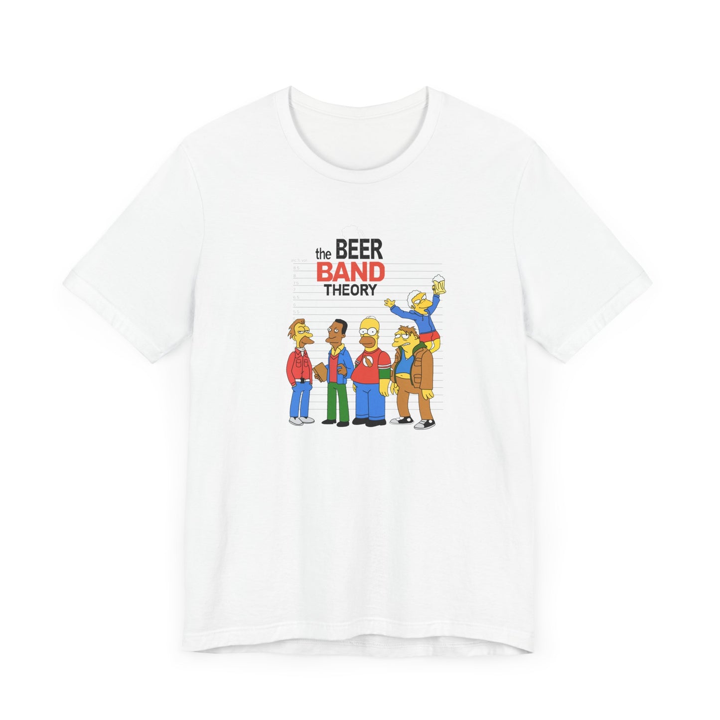 The Beer Band Theory T-Shirt — back view
