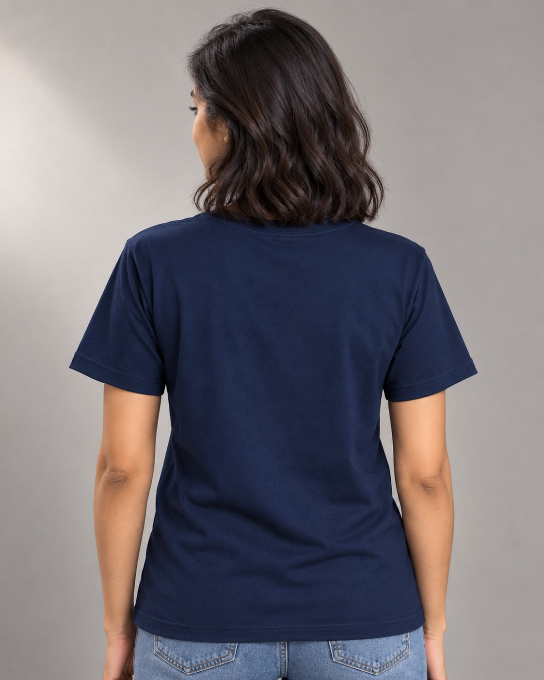 BEER Antler Bear and Bottle Tee, on-model plain back