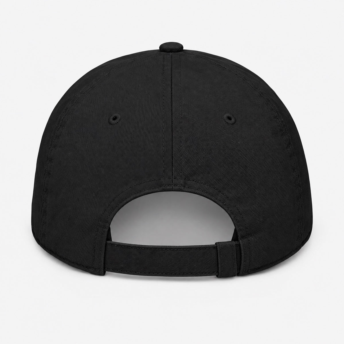 The OG Curve – Embroidered Cat Classic Cap, adjustable cap back view