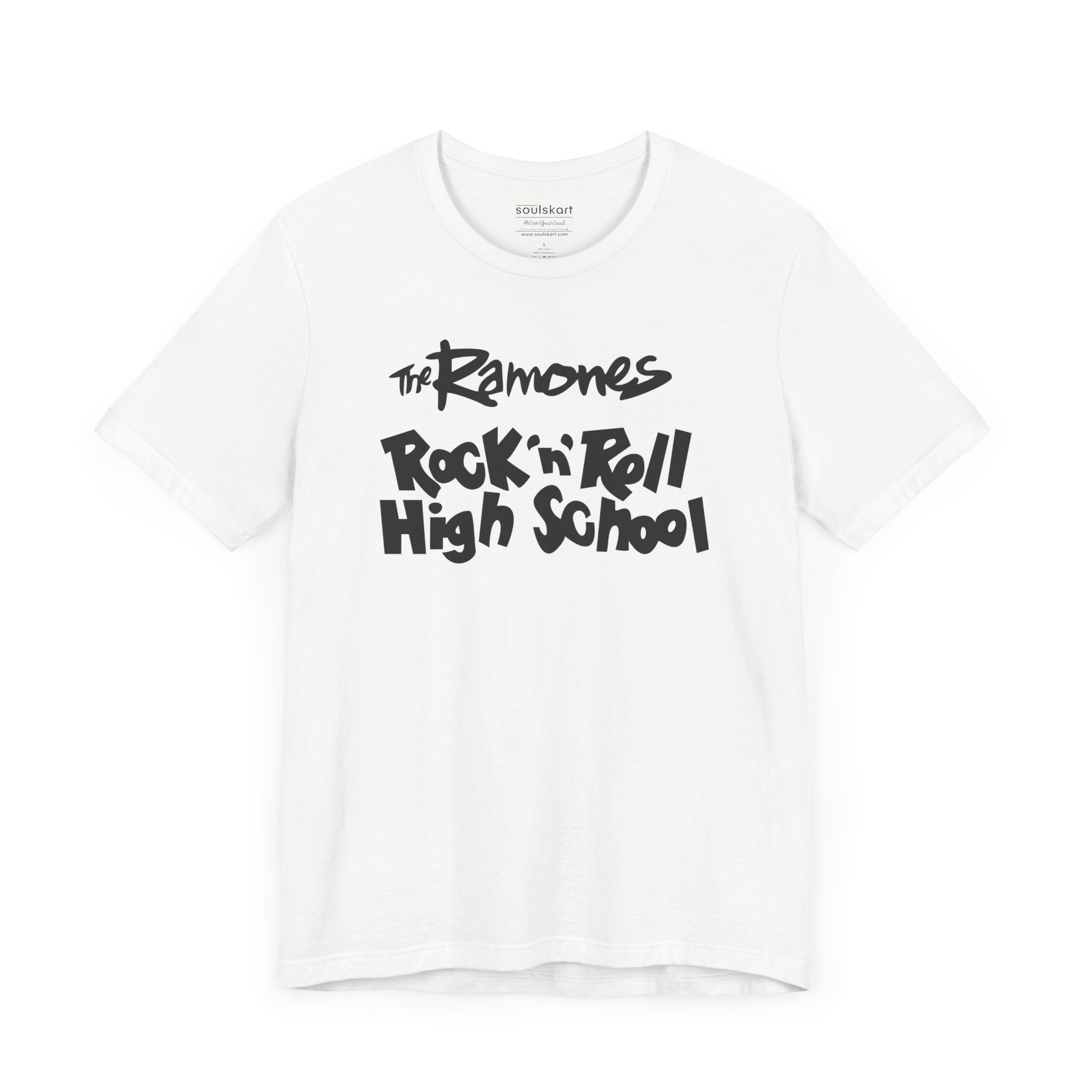 The Ramones 'Rock N Roll High School' Tee — side view