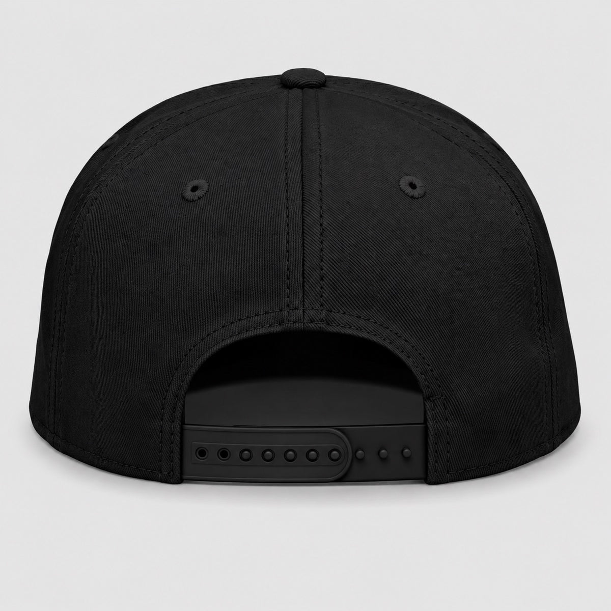 The Street Snap – Coffee Embroidered Snapback, adjustable snapback back view