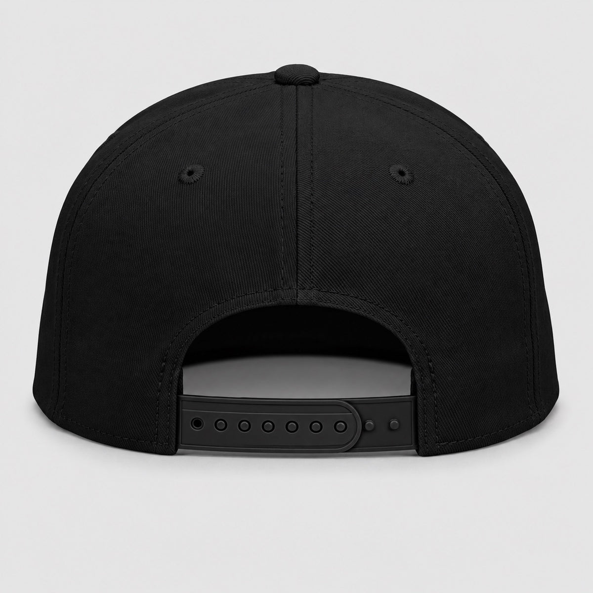 The Street Snap – Embroidered Cat Edition, adjustable snapback back view