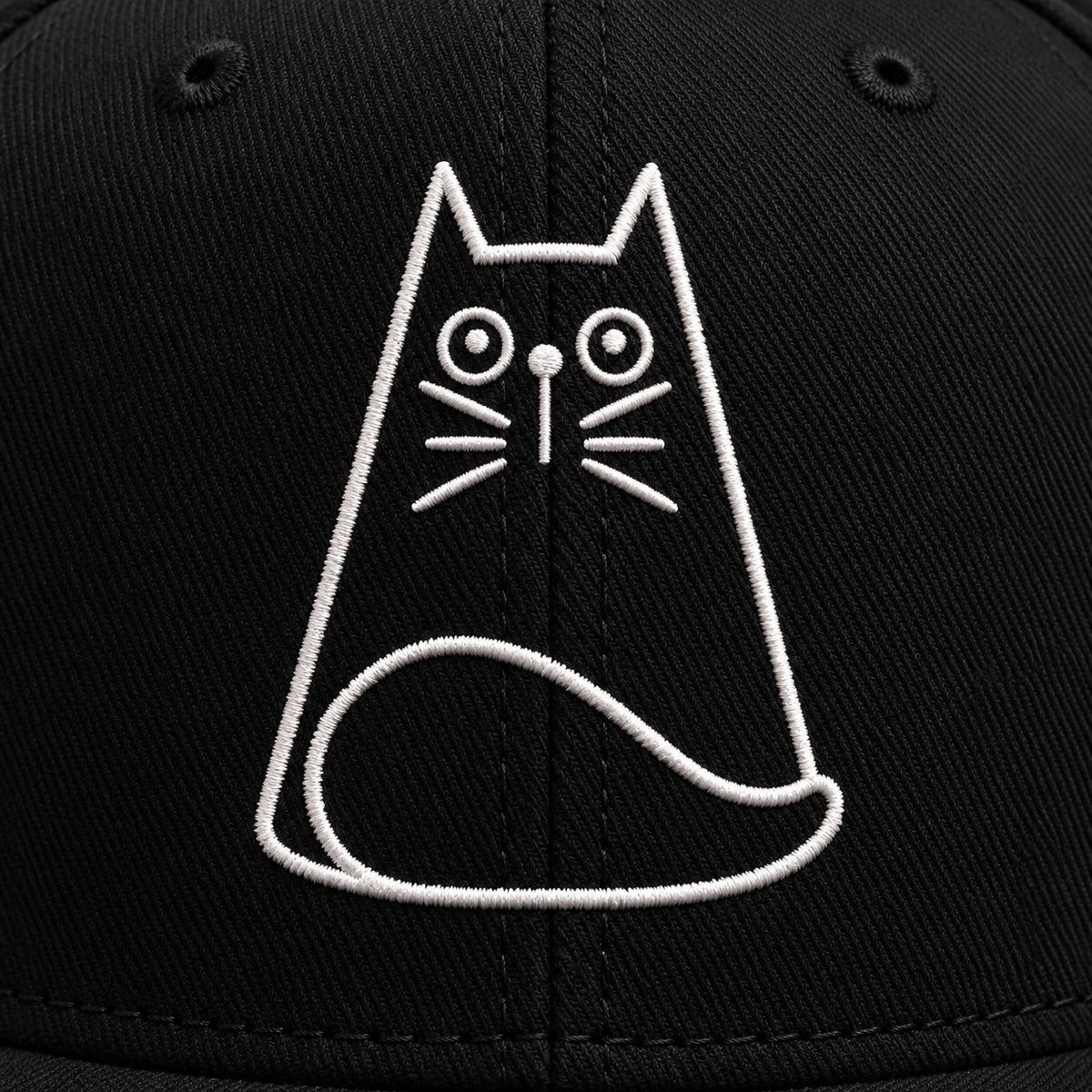 The Street Snap – Embroidered Cat Edition, cat embroidery close-up