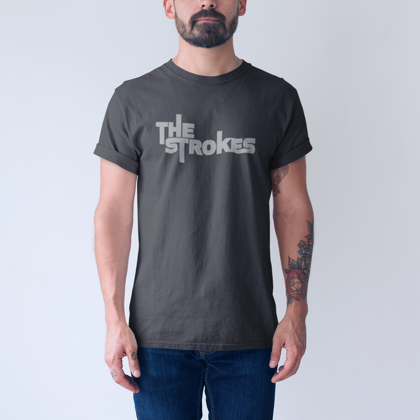 The Strokes Stacked Wordmark Tee — product photo 2