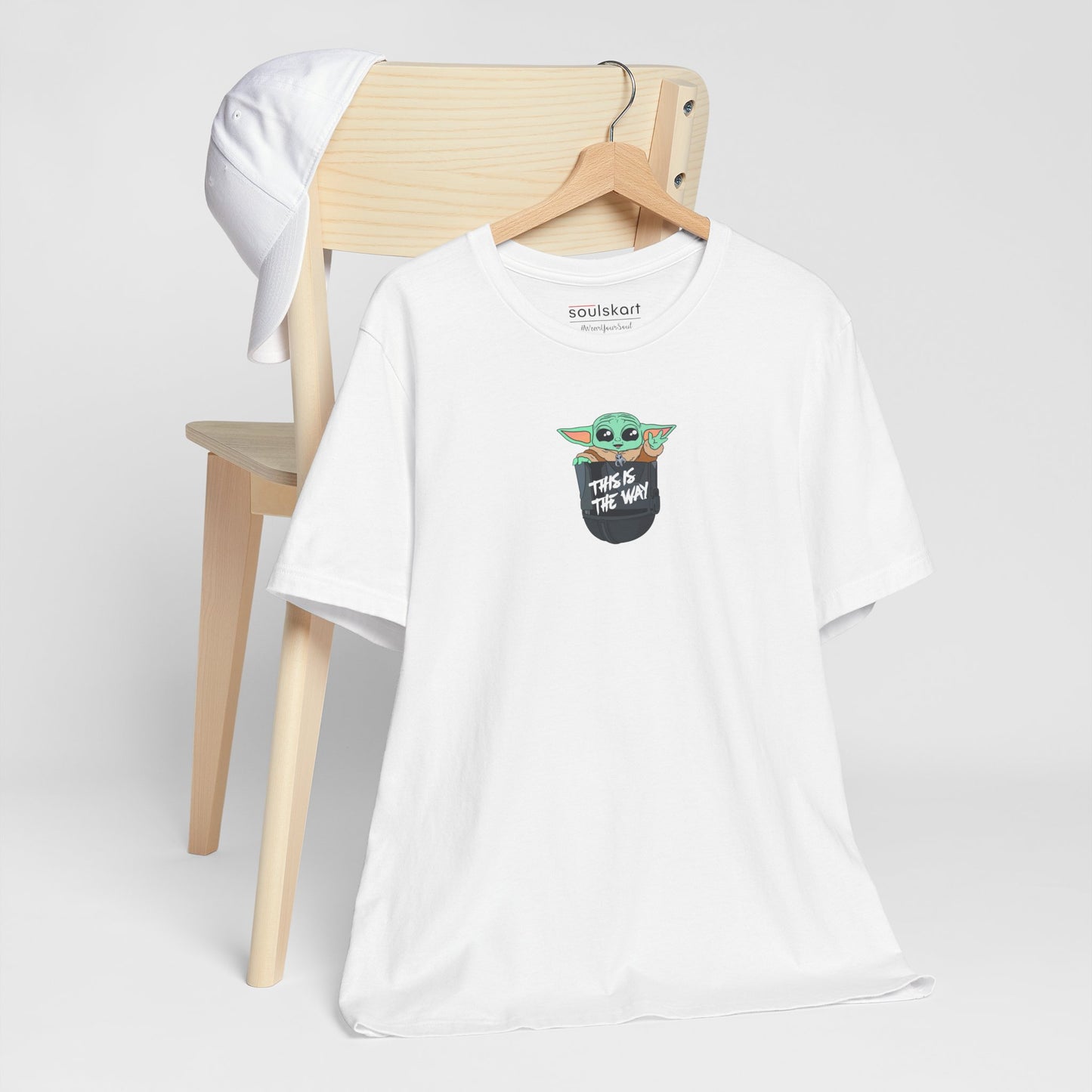 This Is The Way Mandalorian Grogu Unisex Tee — side view