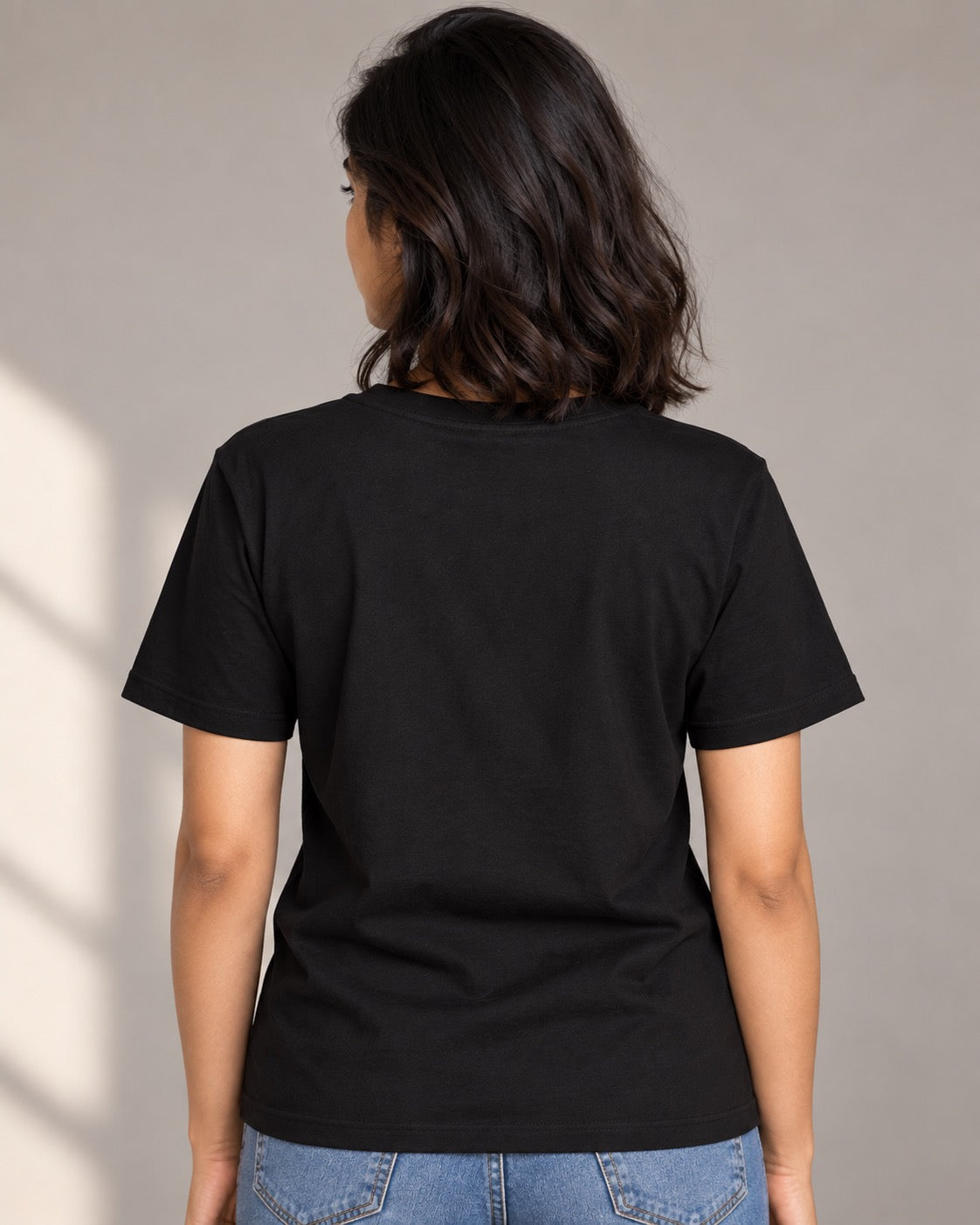 Travelling Unisex T-Shirt, on-model plain back