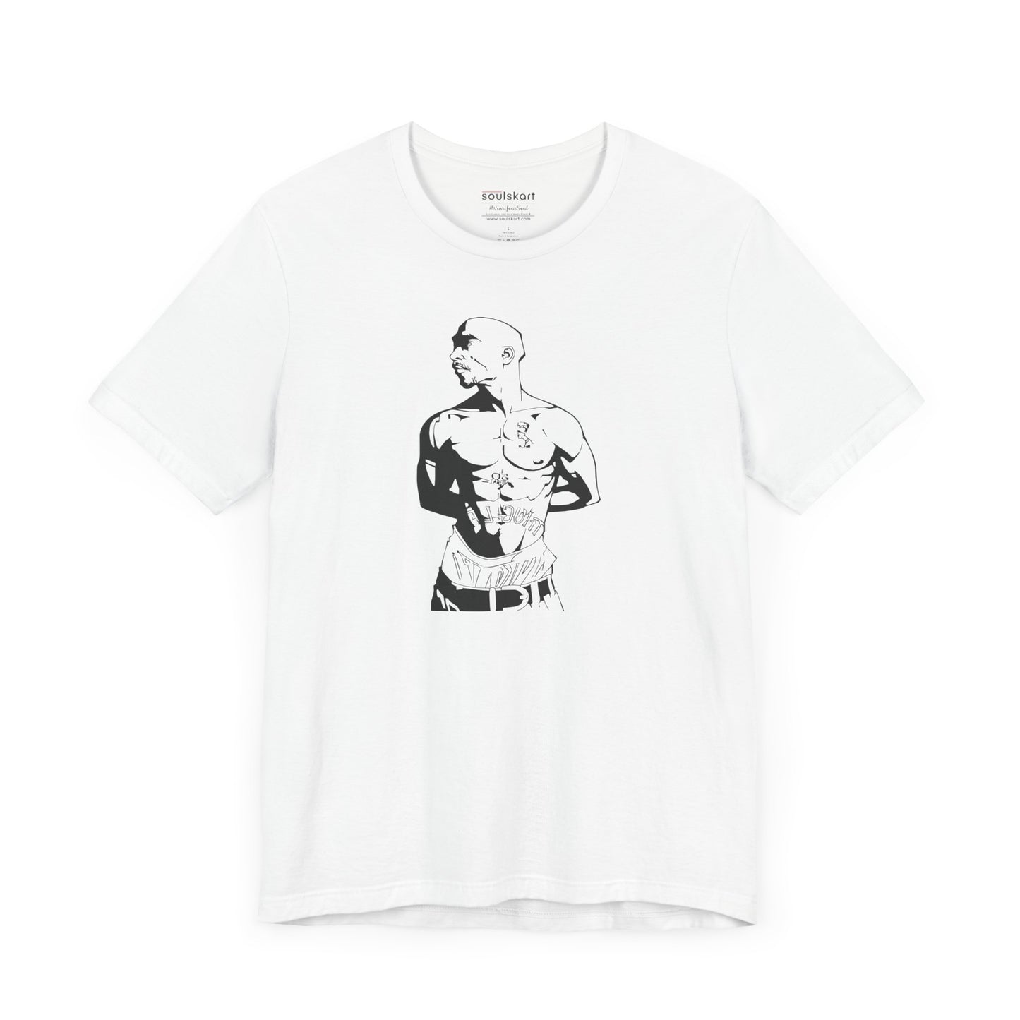 Tupac Shakur Tribute Tee — side view