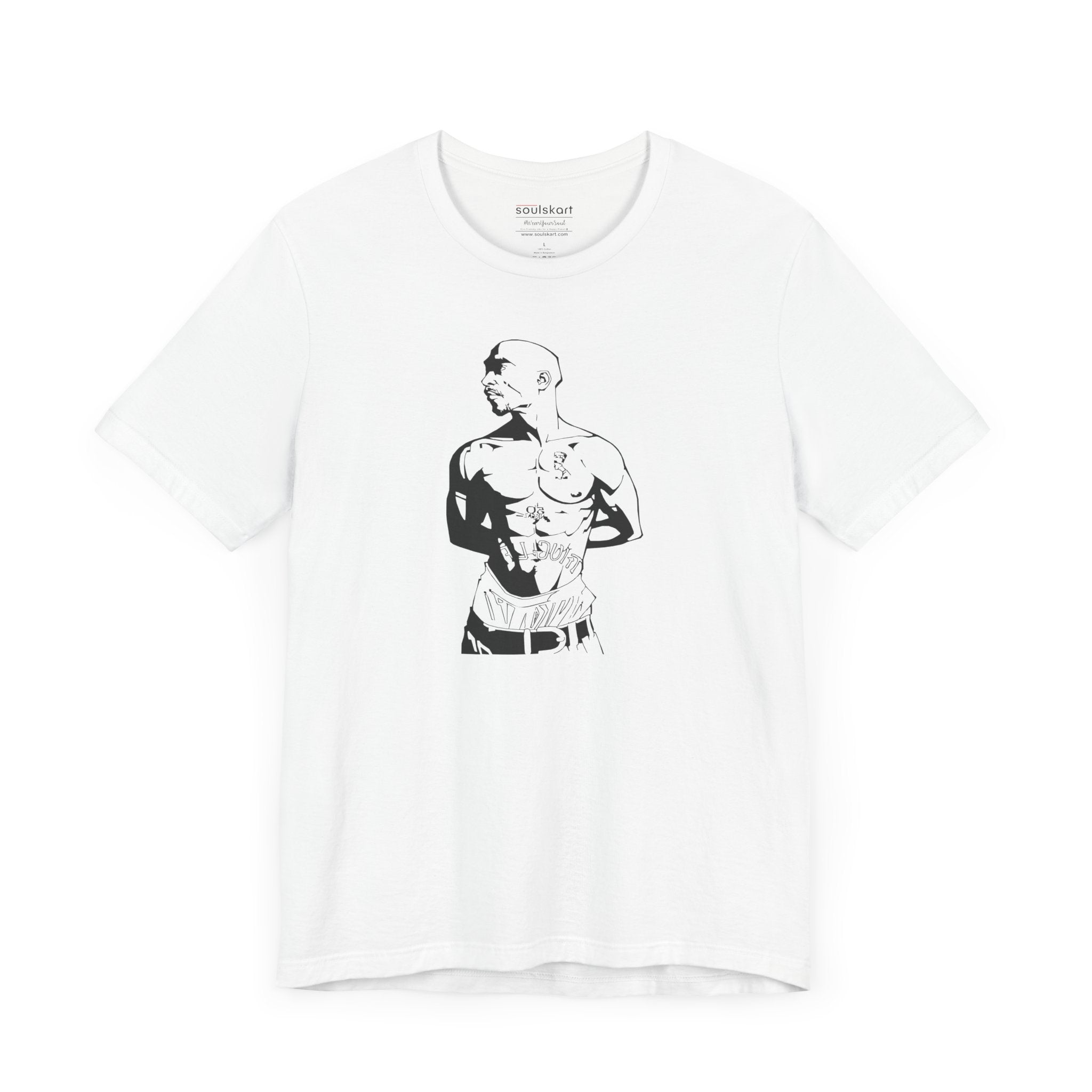 Tupac Shakur Tribute Tee — side view