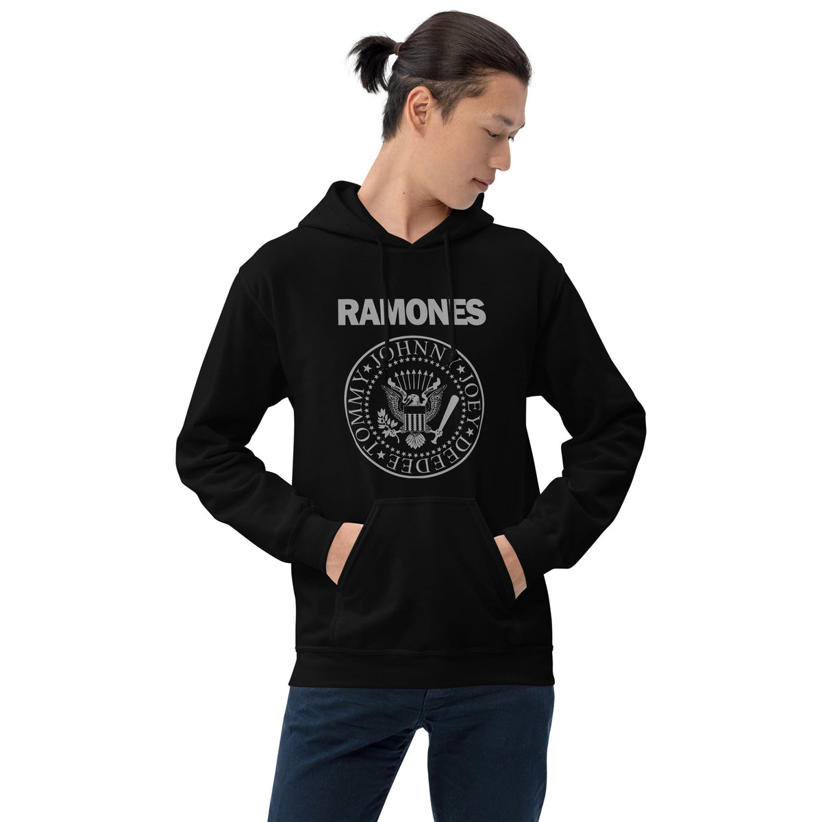 Ramones Presidential Seal Hoodie — Black — main product image