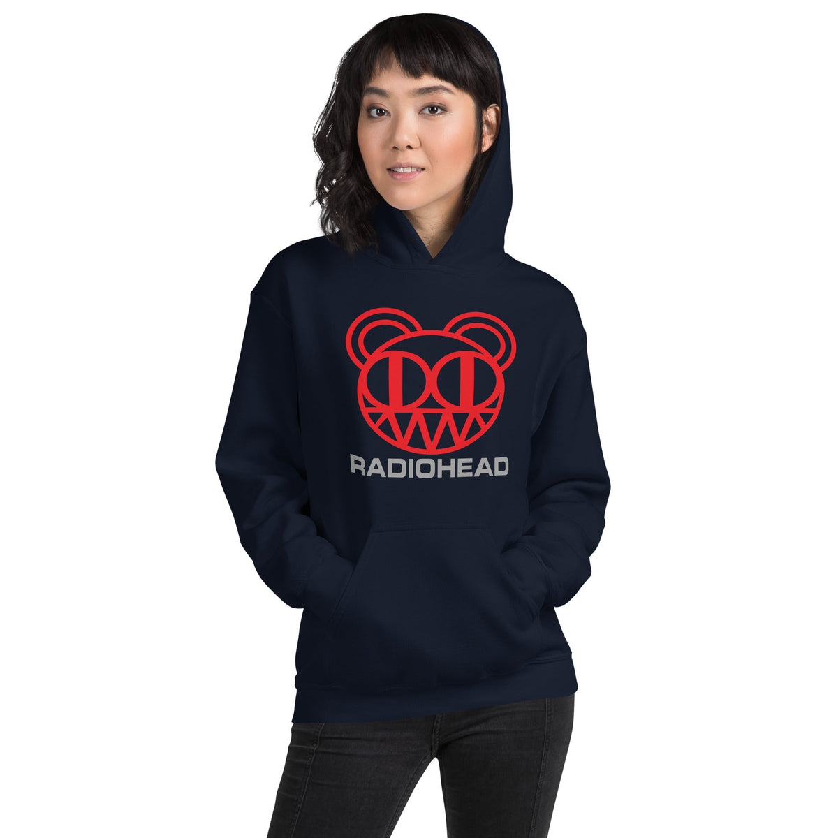 Radiohead Modified Bear Hoodie — Navy — main product image