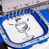 “Gin & Tonic State of Mind” Embroidered Tee - Side View