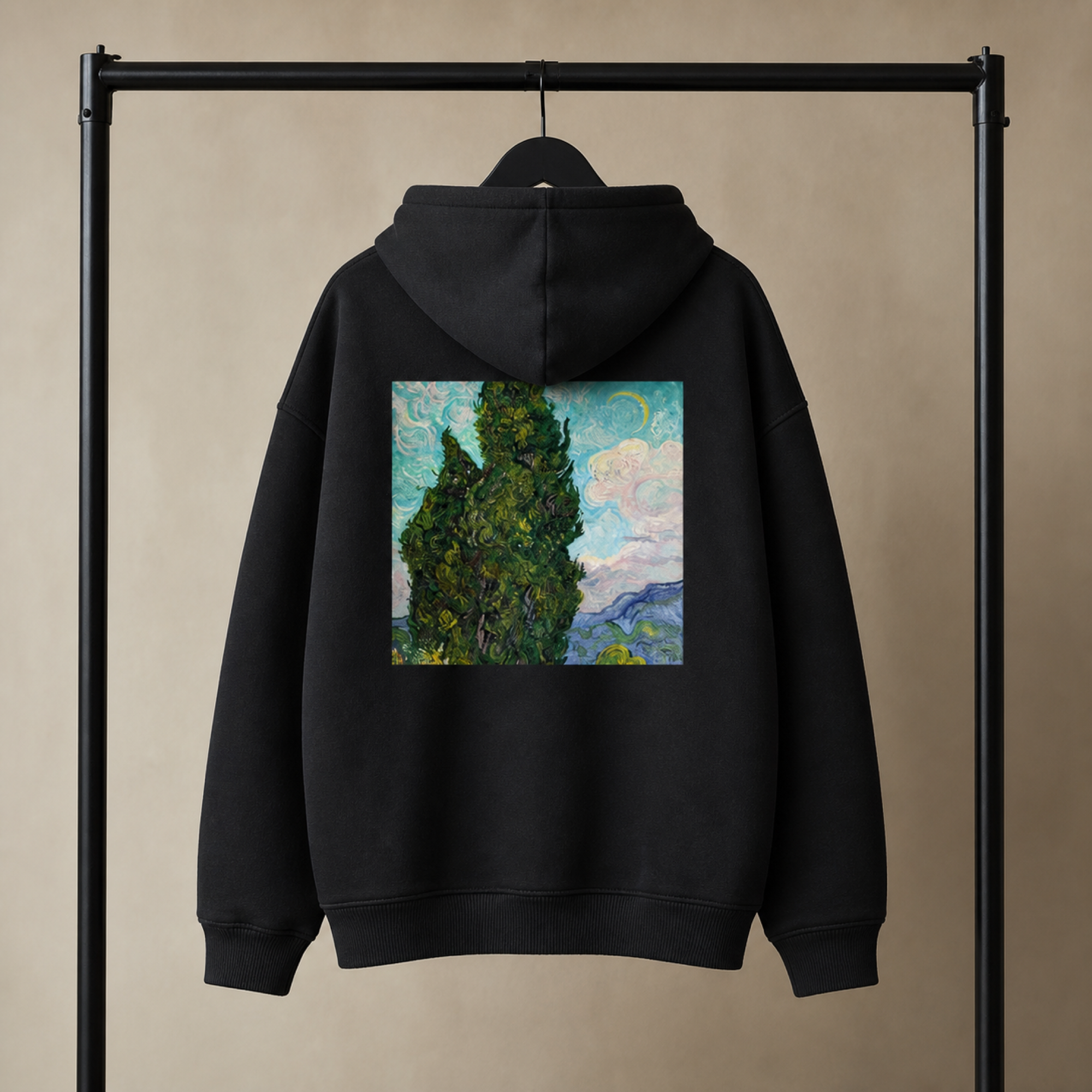 Vincent van Gogh Cypresses Hoodie