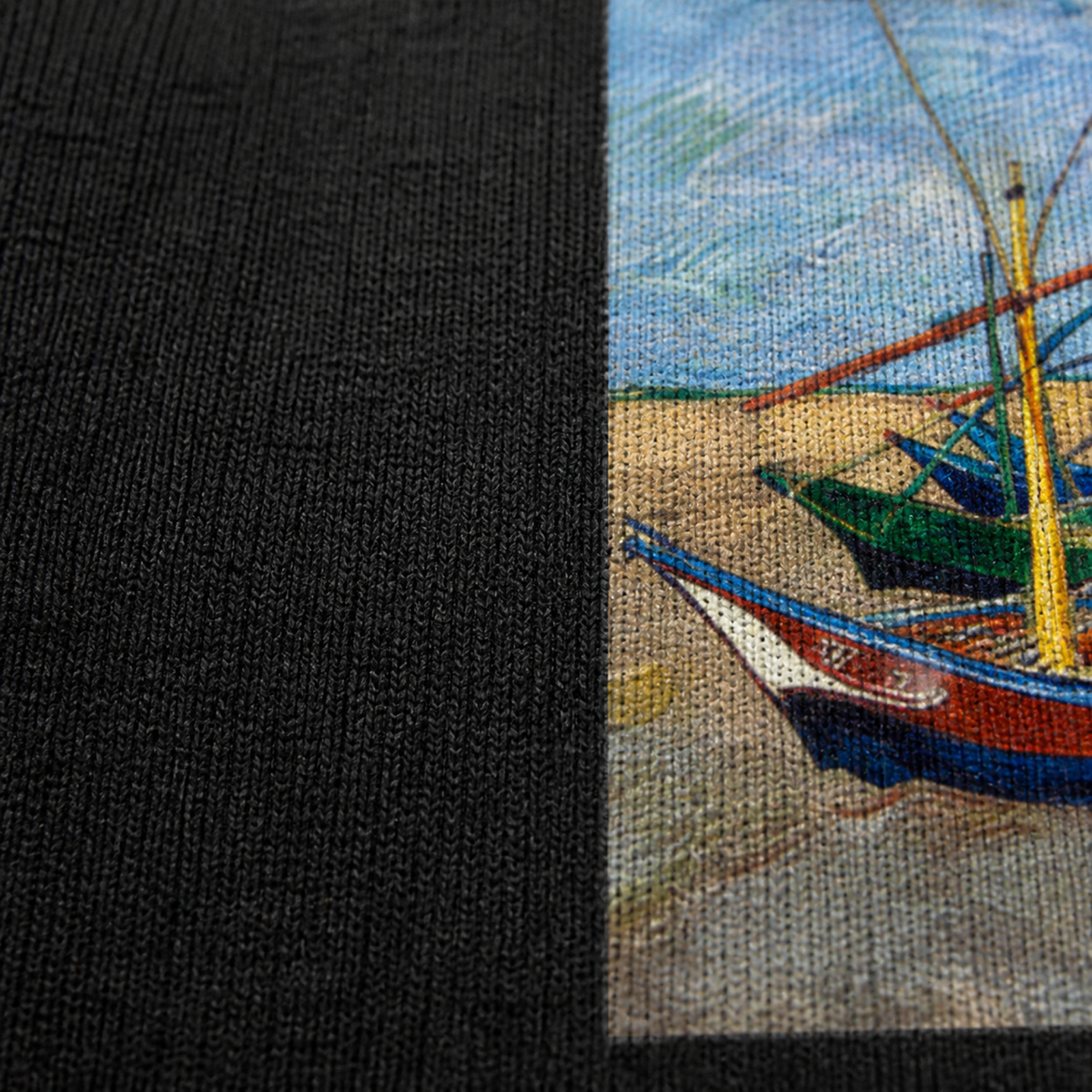 Vincent van Gogh Fishing Boats on the Beach at Les Saintes-Maries-de-la-Mer Hoodie