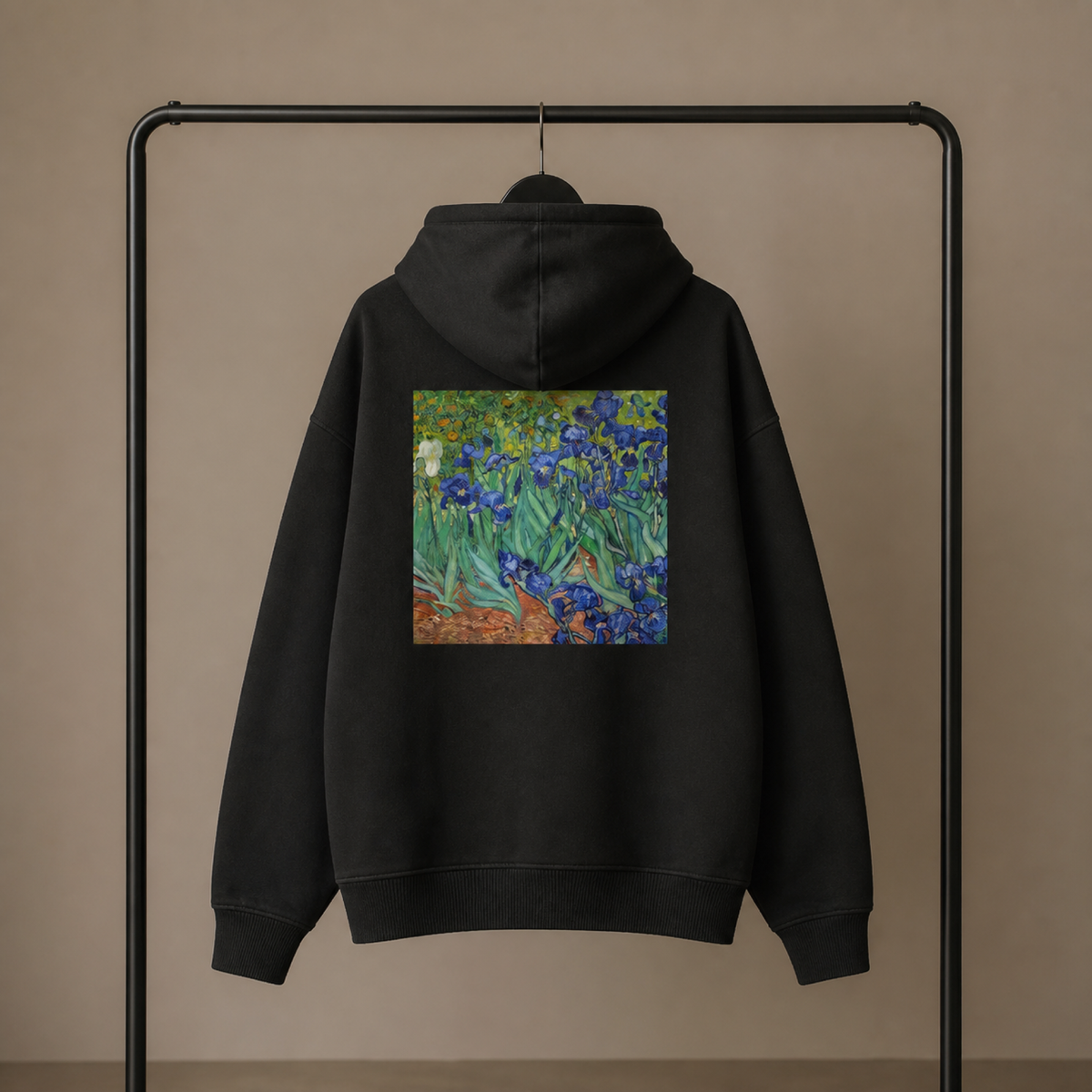 Van Gogh Irises Garden Hoodie