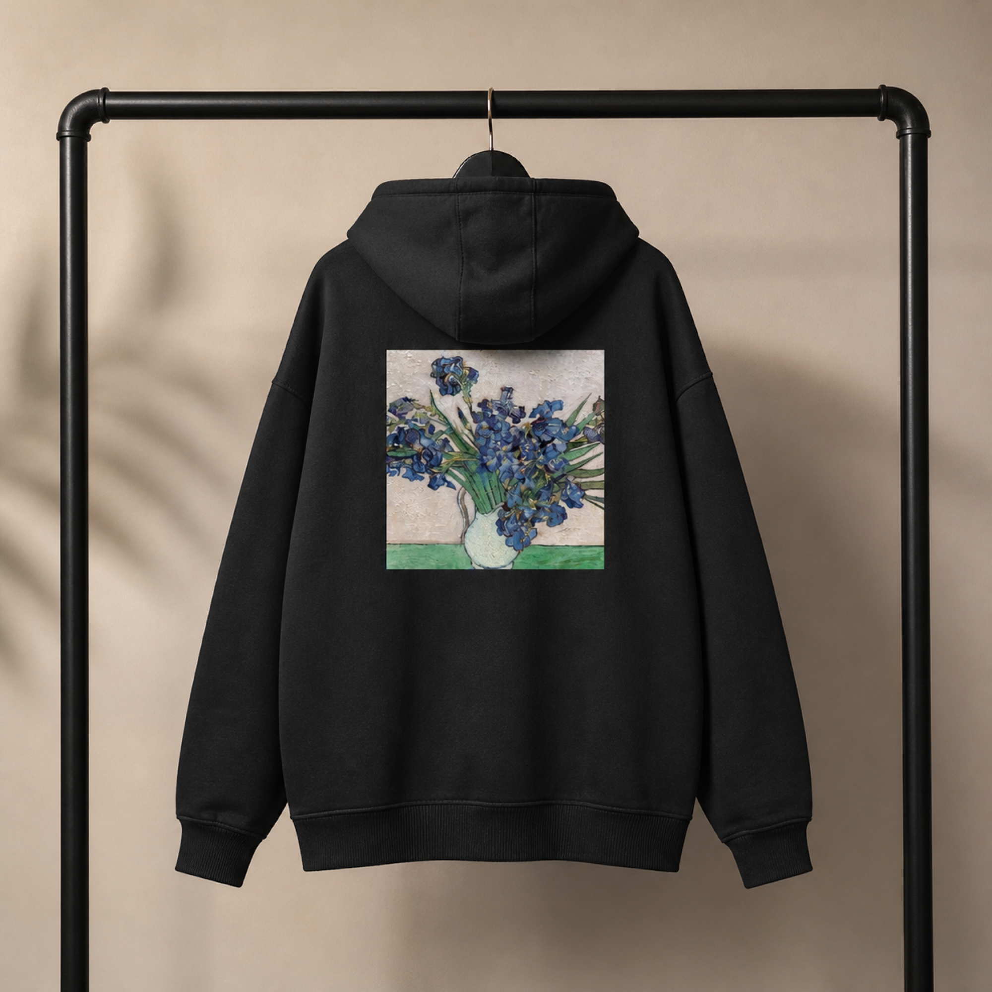 Van Gogh Irises in a Vase Hoodie