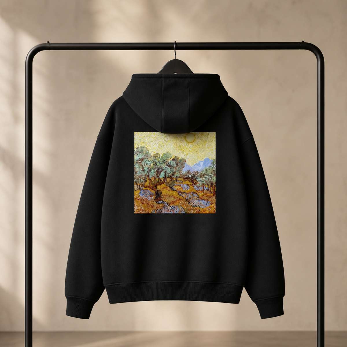 Van Gogh Olive Trees Yellow Sky Hoodie