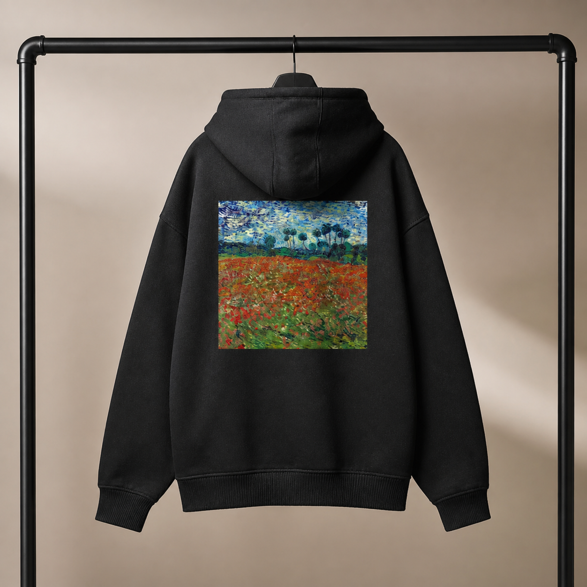 Vincent van Gogh Poppy Field Hoodie