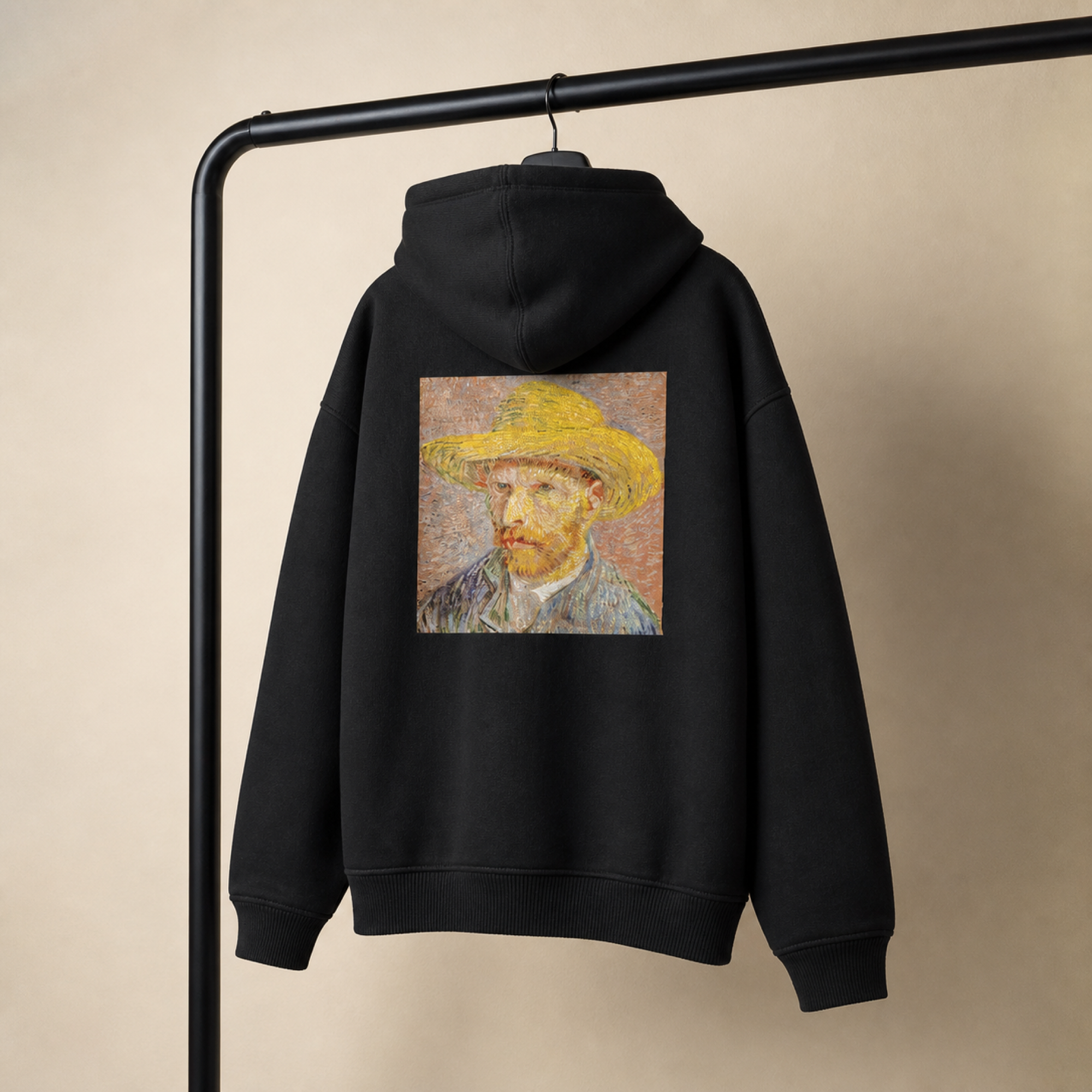 Vincent van Gogh Self-Portrait with a Straw Hat Hoodie