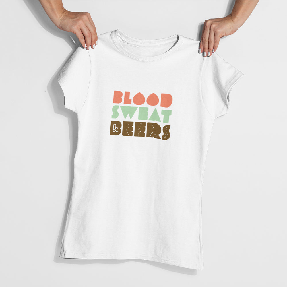 Blood Sweat Beers Unisex T-Shirt - Close Up Detail