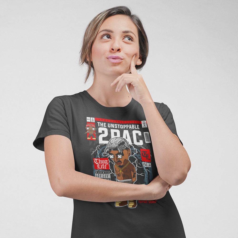 Tupac Pop Art Unisex T-Shirt — back view