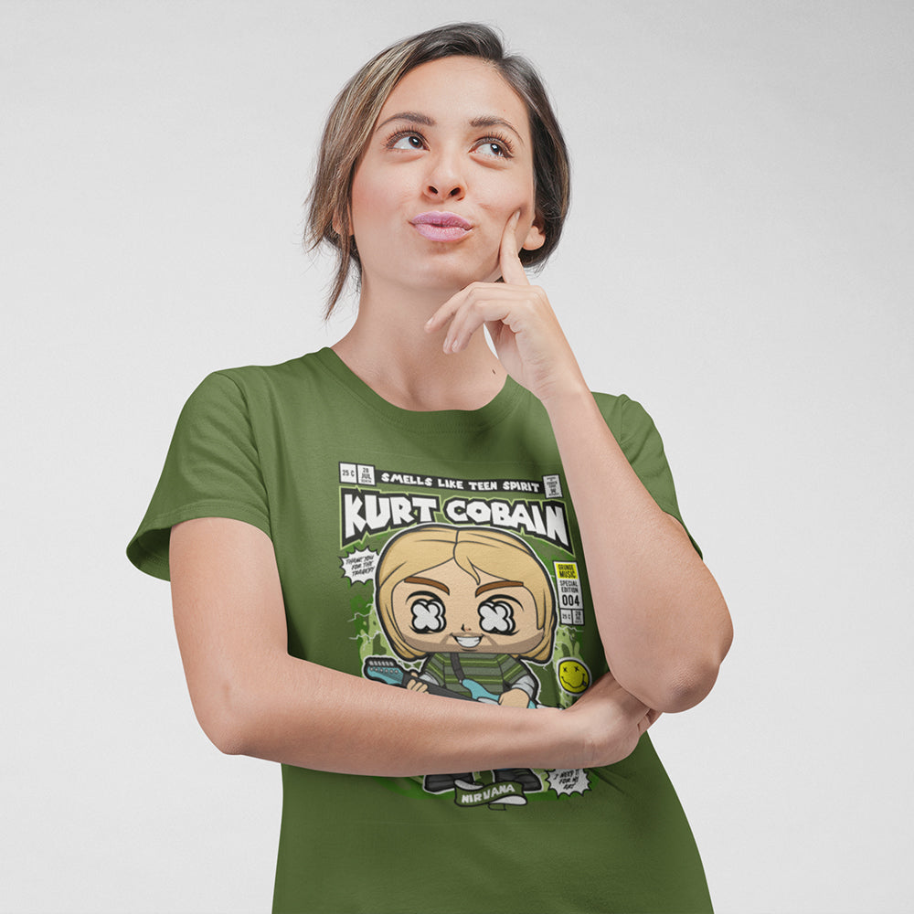 Nirvana Kurt Cobain Pop Art Unisex T-Shirt - Soulskart
