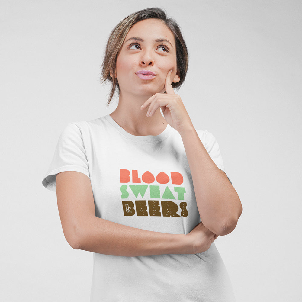 Blood Sweat Beers Unisex T-Shirt - Detail Shot