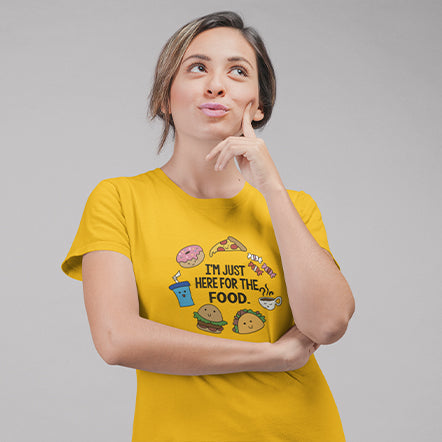 Here For The food Unisex T-Shirt — product photo 3