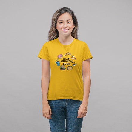 Here For The food Unisex T-Shirt — product photo 5