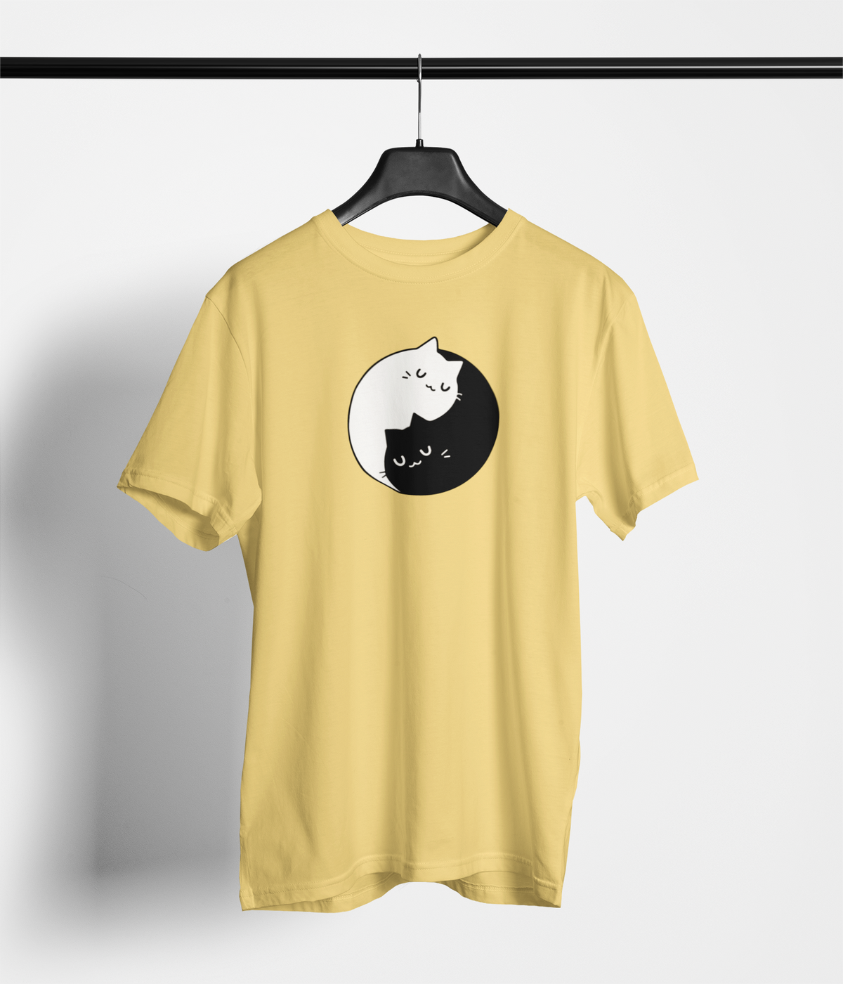 Yin Yang Cats Unisex Printed T-Shirt — main product image