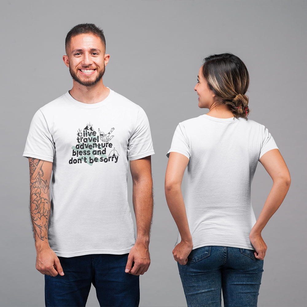 Live Travel Adventure Unisex T-Shirt - Soulskart
