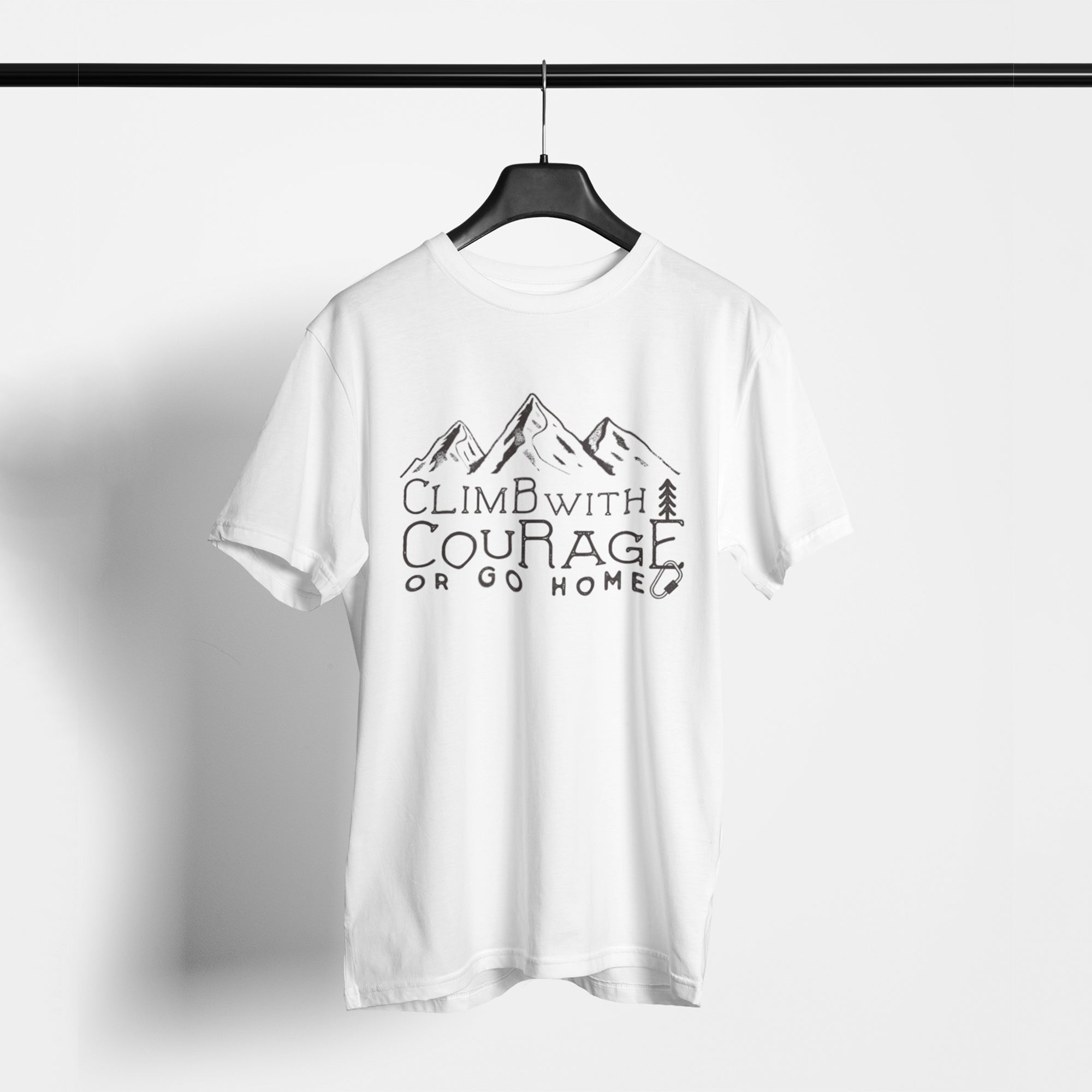 Climb With Courage Unisex T-Shirt - Soulskart