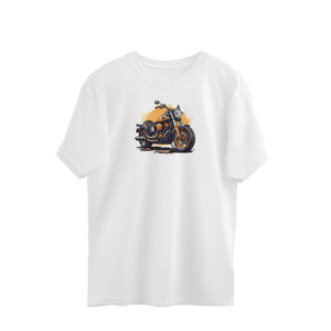 Ride in Style: Beer and Motorcycle Oversized T-Shirt - Soulskart