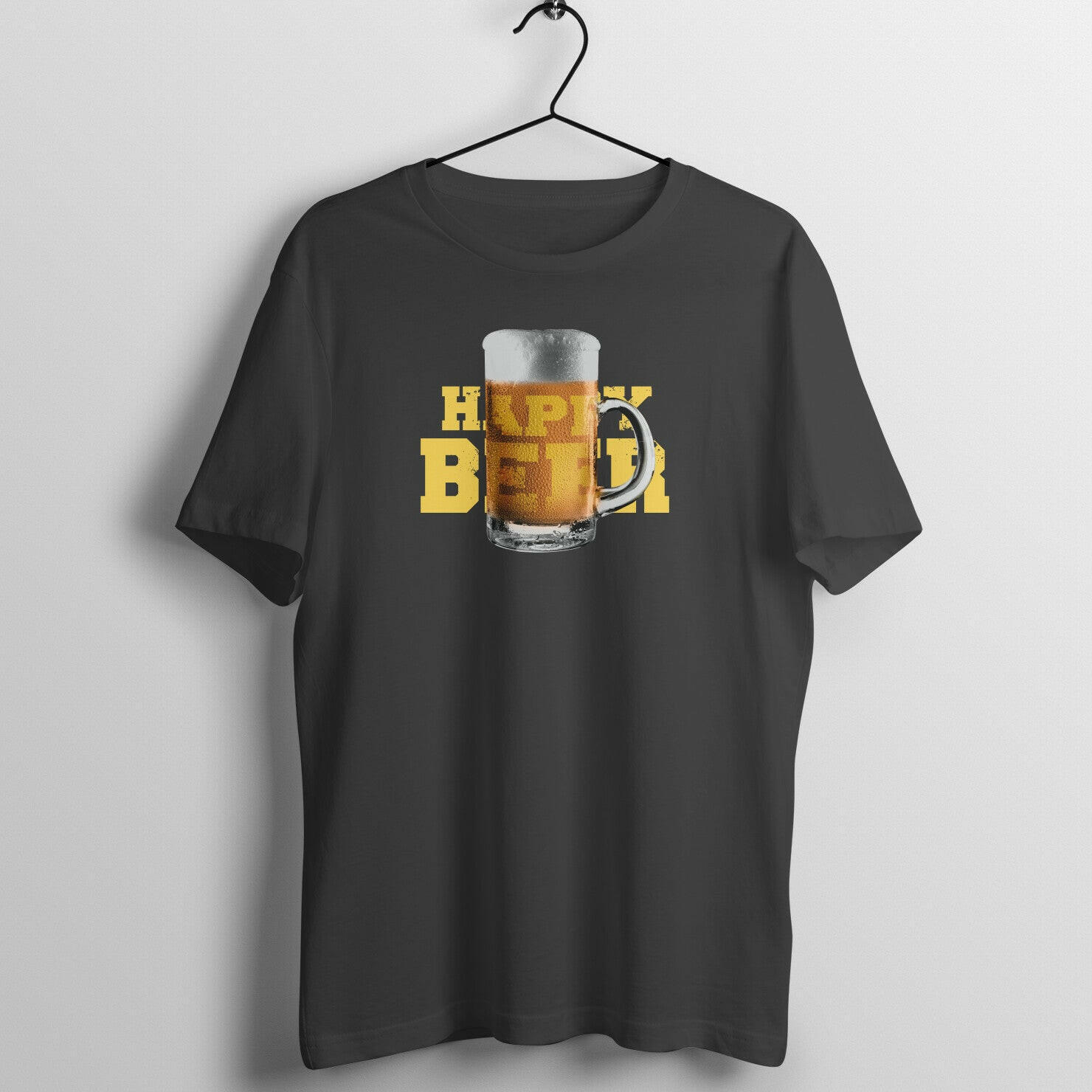 Happy Beer Cold Brew Mug Print Unisex T-Shirt - Soulskart