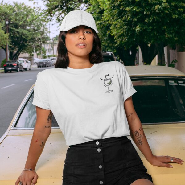 “Gin & Tonic State of Mind” Embroidered Tee - Image 2
